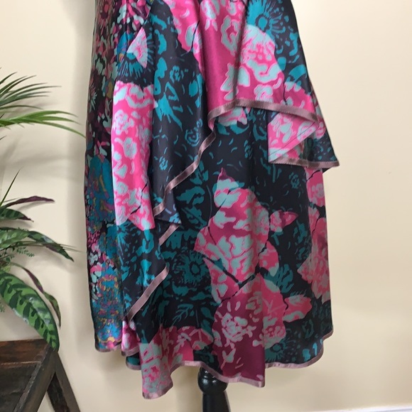 NANETTE LEPORE silk asymmetrical ruffled dress - Picture 3 of 7